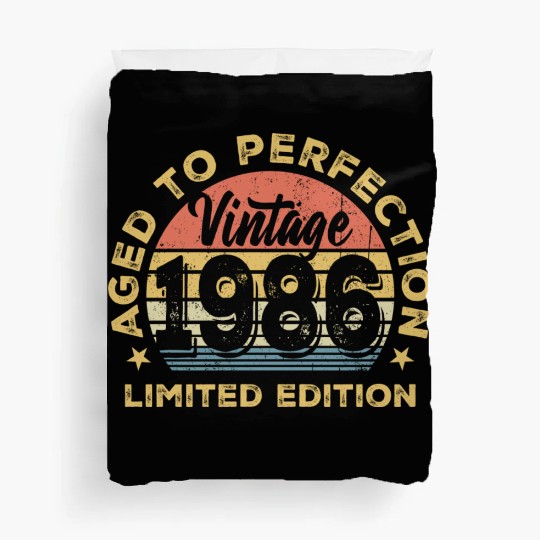Aged to perfection 1986 Duvet Covers