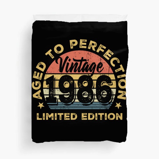 Aged to perfection 1986 Duvet Covers