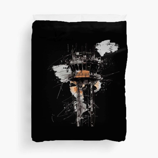 American Flag US, air traffic controller Duvet Covers