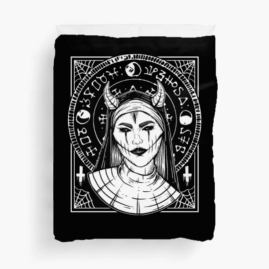 Devil Now Girl Goth Rock Concerts Festivals Death Duvet Covers