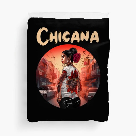 Chicana Lowrider Clothes Mexican American Duvet Covers