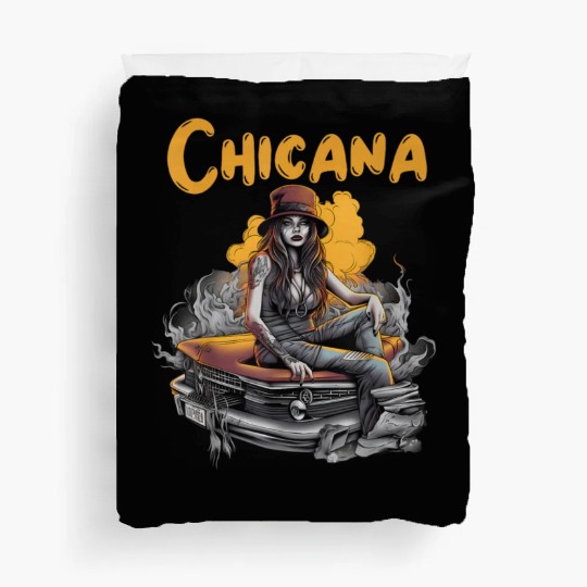 Chicana Lowrider Clothes Mexican American Duvet Covers