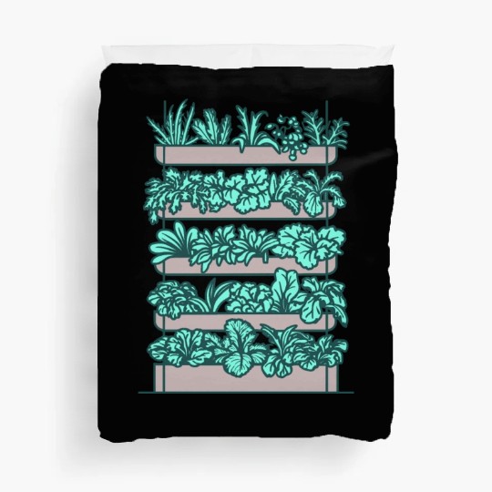 Vertical Vegetable Veggie Garden Duvet Covers