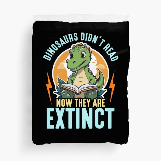 Literature Teacher Dinosaurs Didn't Read Librarian Duvet Covers