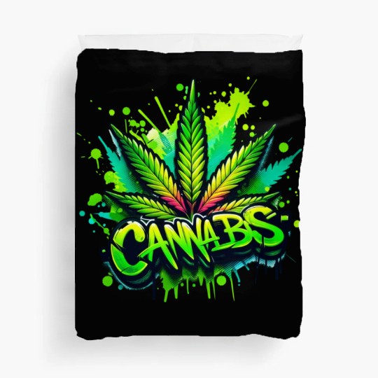 Cannabis Green Duvet Covers
