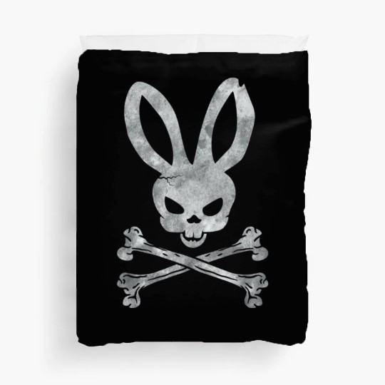 Funny Easter Bunny Crossbones Duvet Covers