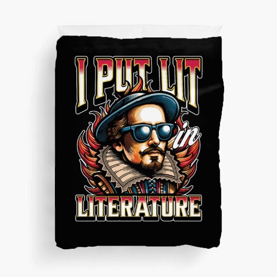 Literature Teacher I Put Lit In Literature Bookish Duvet Covers