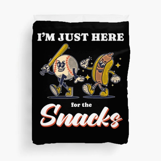 Patriotic Fun: 4th Of July Hot Dogs, Snacks Duvet Covers