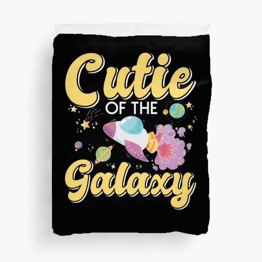 Galactically Sweet: "Cutie Of The Galaxy" Girls, Duvet Covers