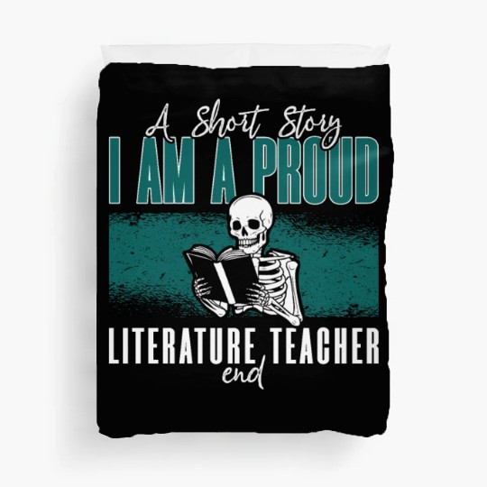 Literature Teacher A Short Story I Am A Librarian Duvet Covers