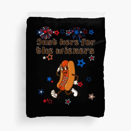 Just Here Wieners Funny Duvet Covers