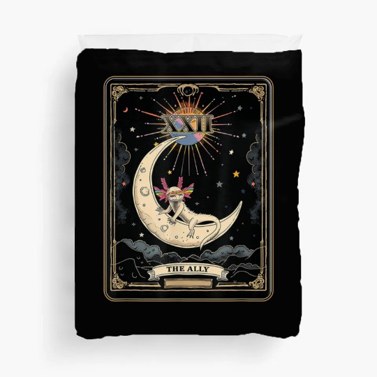 Pride Rainbow Sunglasses Ally Axolotl Duvet Covers