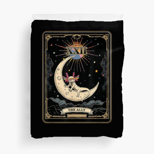 Pride Rainbow Sunglasses Ally Axolotl Duvet Covers