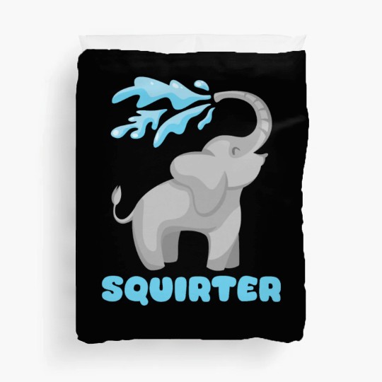 Hilarious Elephant and Inappropriat Gag Nerd, Geek Duvet Covers