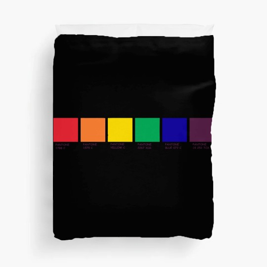 LGBT COLOR PANTONE PALLETE GAY COMMUNITY DESIGN Duvet Covers