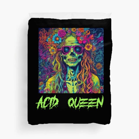 Zombie Acid Queen of the Apocalypse Duvet Covers