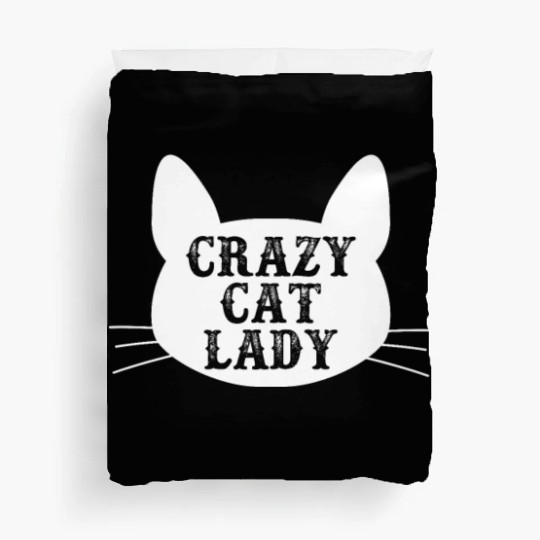 Crazy Cat Lady Duvet Covers - Funny Cats Lovers Kitten