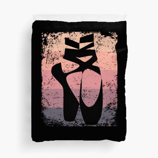 Ballet Shoes Vintage Woman Ballerina Duvet Covers
