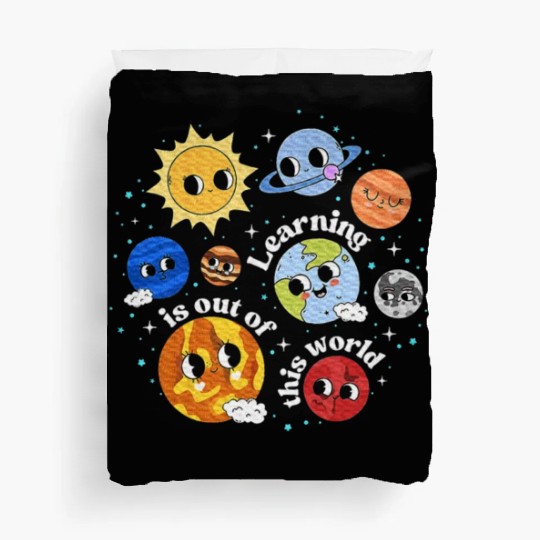 Solar System Learning Science Teacher Duvet Covers