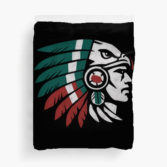 Aztec Warrior Indigenous Mexican Aztec Jaguar Duvet Covers
