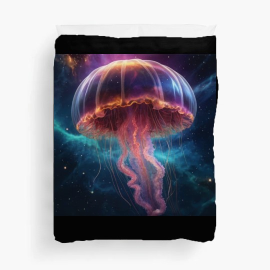 Cosmic Jellyfish Dance Duvet Covers