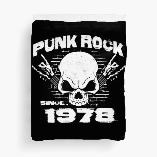Vintage Grunge Punk since 1978 for 46th Birthday Duvet Covers