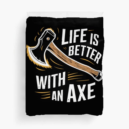Axe Throwing Enthusiasts Championship Precision Duvet Covers