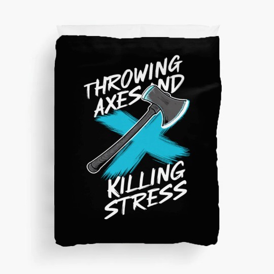 Axe Throwing Enthusiasts Championship Precision Duvet Covers