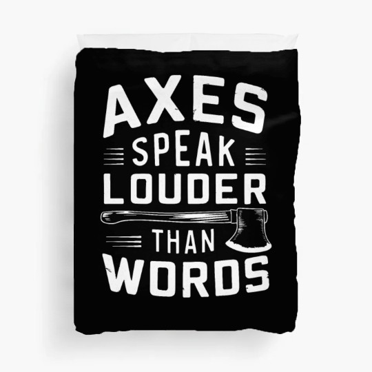 Axe Throwing Enthusiasts Championship Precision Duvet Covers