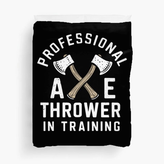 Axe Throwing Enthusiasts Championship Precision Duvet Covers