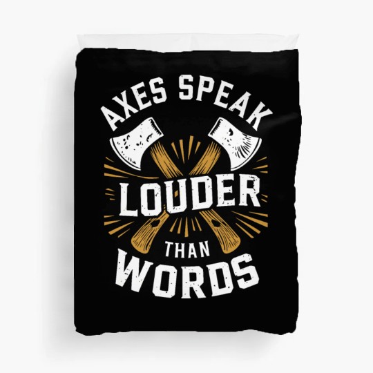 Axe Throwing Enthusiasts Championship Precision Duvet Covers