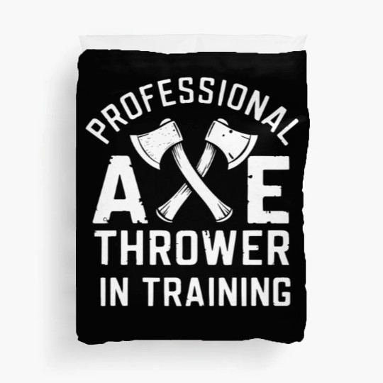 Axe Throwing Enthusiasts Championship Precision Duvet Covers