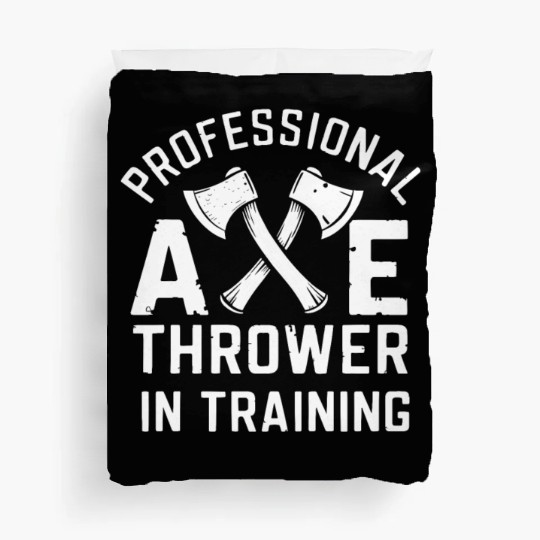 Axe Throwing Enthusiasts Championship Precision Duvet Covers