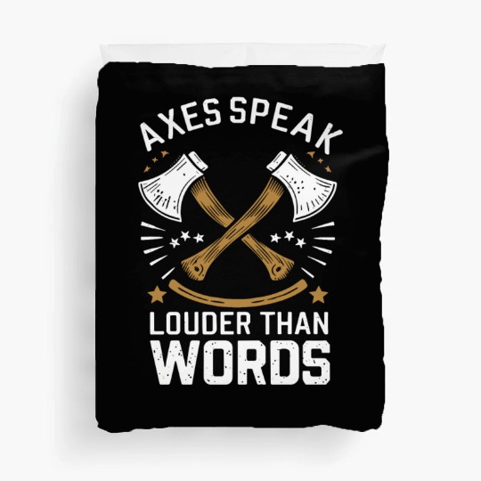 Axe Throwing Enthusiasts Championship Precision Duvet Covers