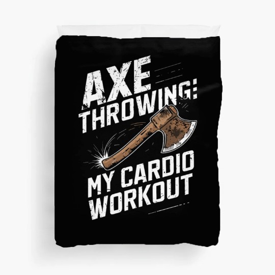 Axe Throwing Enthusiasts Championship Precision Duvet Covers