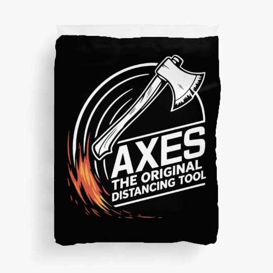 Axe Throwing Enthusiasts Championship Precision Duvet Covers