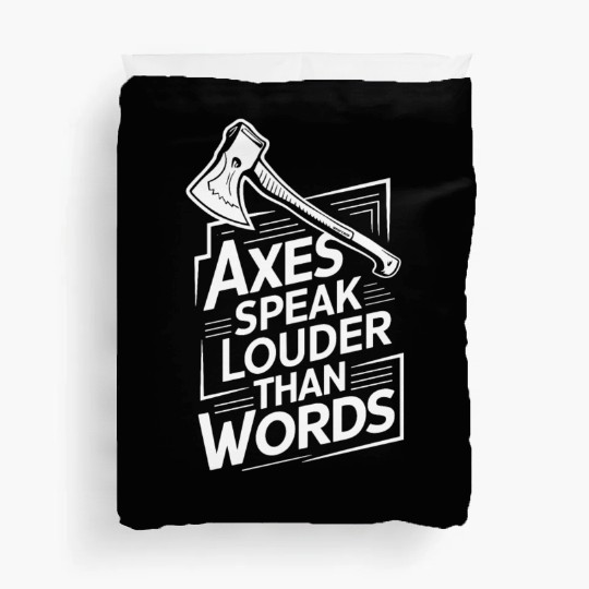 Axe Throwing Enthusiasts Championship Precision Duvet Covers