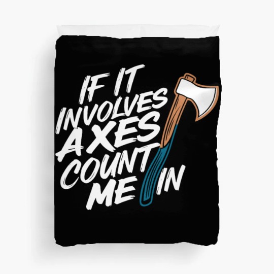 Axe Throwing Enthusiasts Championship Precision Duvet Covers