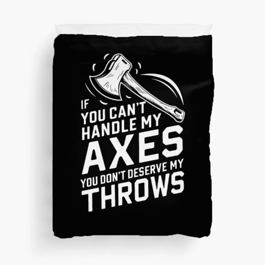 Axe Throwing Enthusiasts Championship Precision Duvet Covers