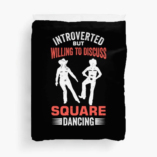 Western Square Dancing Design for a Square Dancer Duvet Covers