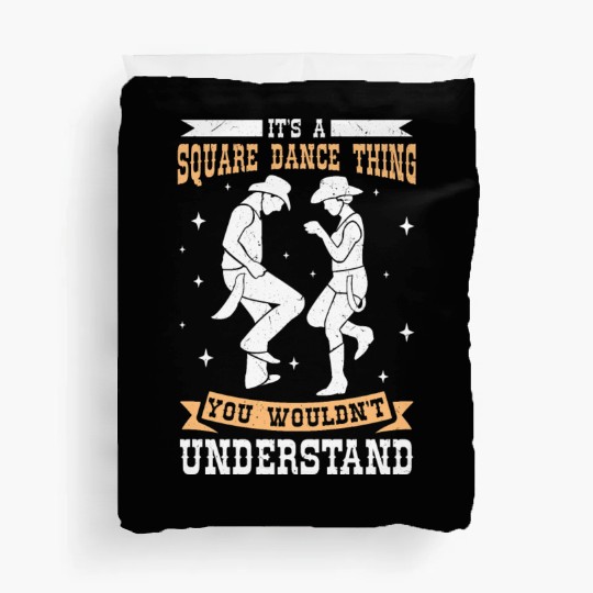 Western Square Dancing Design for a Square Dancer Duvet Covers