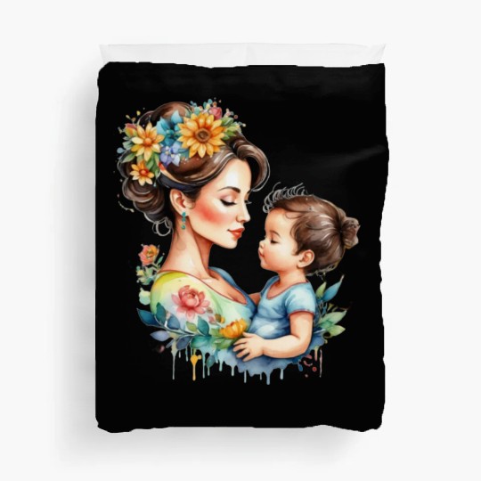 I love my mom Duvet Covers