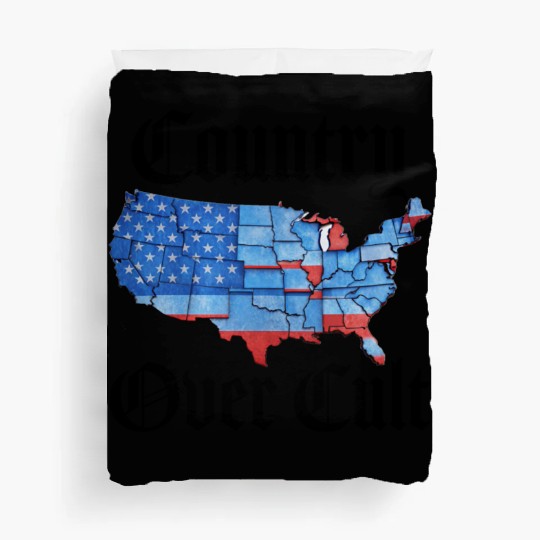Country Over Cult Black Duvet Covers