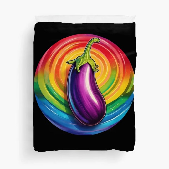 LGBTQ Eggplant Duvet Covers