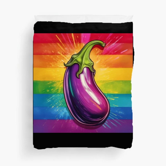 LGBTQ Eggplant Duvet Covers