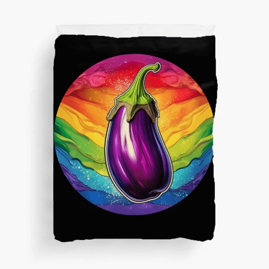 LGBTQ Eggplant Duvet Covers