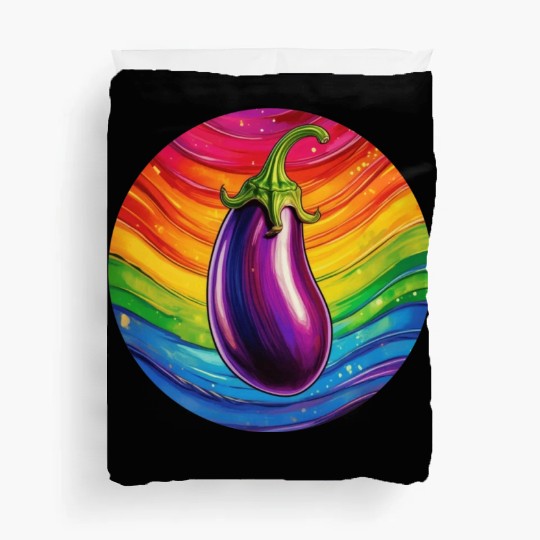 LGBTQ Eggplant Duvet Covers