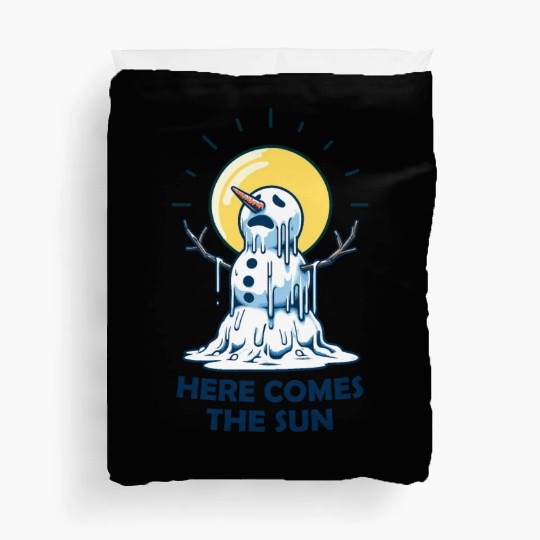 Here Comes The Sun Snowman Duvet Covers