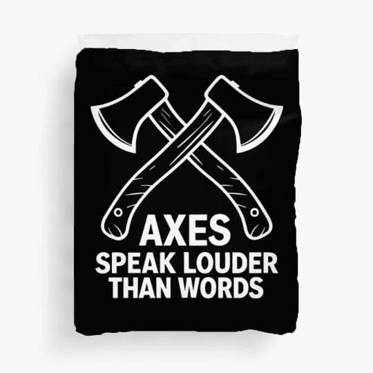 Axe Throwing Enthusiasts Championship Precision Duvet Covers