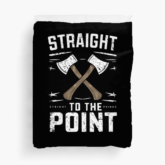 Axe Throwing Enthusiasts Championship Precision Duvet Covers